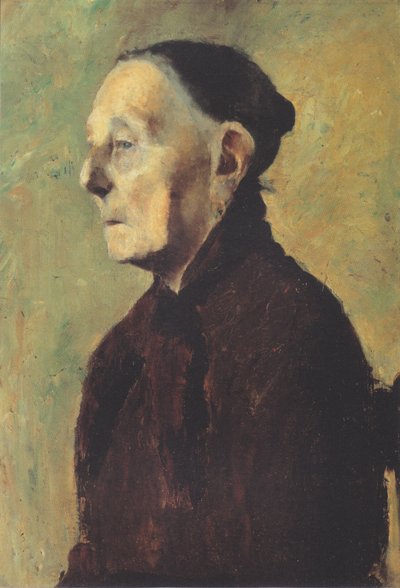 Bust of an Old Woman in Profile by Paula Modersohn Becker